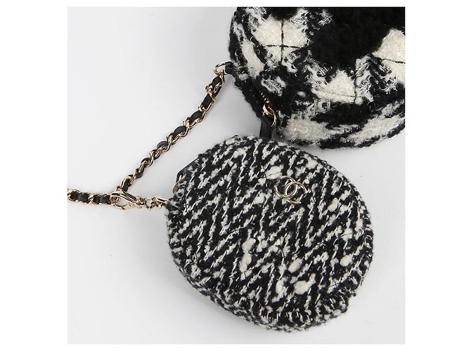 Chanel Borsa a spalla incrociata Double Duo Mini Nero - vista 7