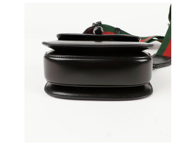 Bamboo Gucci Borsa a spalla mini in bambù con manico superiore Nero - vista 7