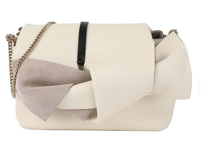 Chloé Piccola borsa a tracolla con catena Bianco - vista 3
