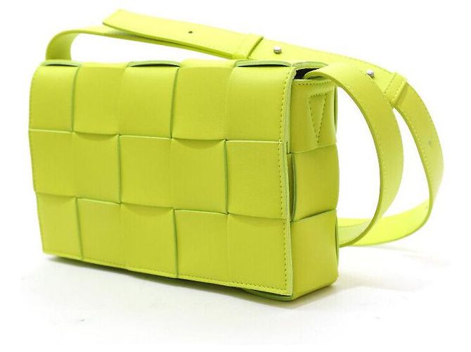 Bottega Veneta Borsa Cassette Kiwi Acido Verde - vista 2