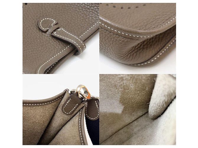 Hermès Evelyne Amazon Tasche Etoupe Braun - Ansicht 7