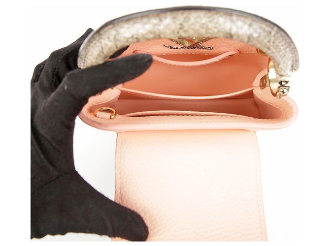 Louis Vuitton Borsa a Spalla Capucines Mini Tote Rosa - vista 13