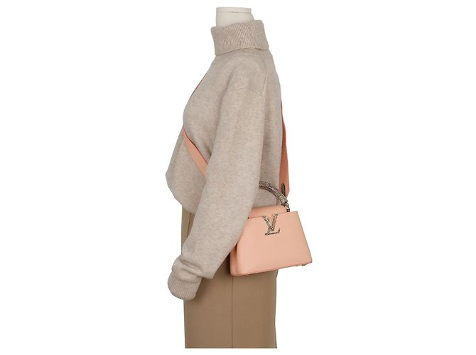 Louis Vuitton Borsa a Spalla Capucines Mini Tote Rosa - vista 14
