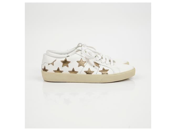 Saint Laurent Sneakers Star Patch Bianco - vista 2