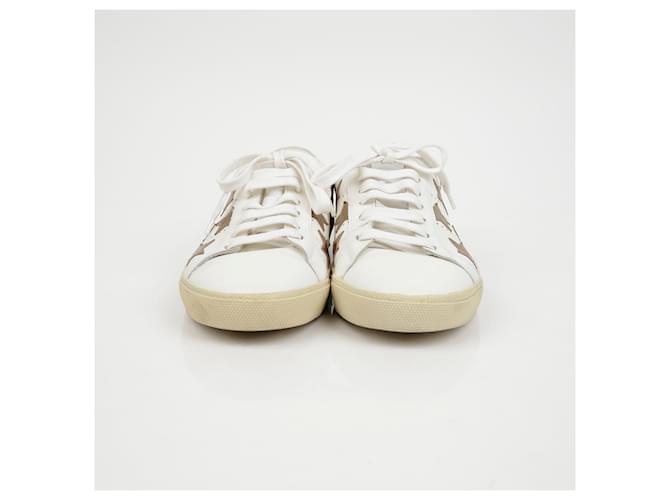 Saint Laurent Sneakers Star Patch Bianco - vista 5