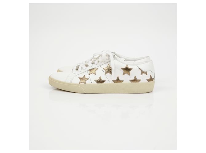 Saint Laurent Sneakers Star Patch Bianco - vista 7