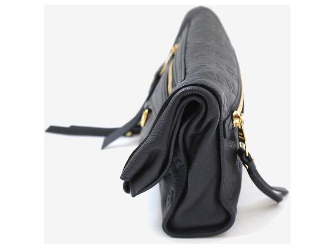 Louis Vuitton Clutch Pieghevole Petite Malle Monogram Empreinte Nero - vista 2