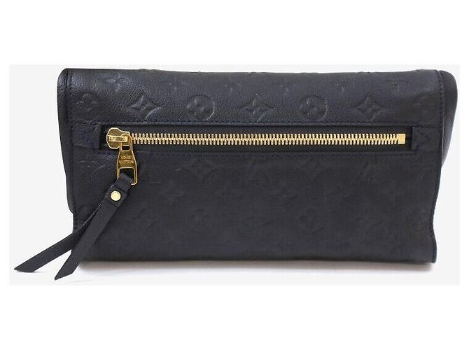 Louis Vuitton Clutch Pieghevole Petite Malle Monogram Empreinte Nero - vista 3