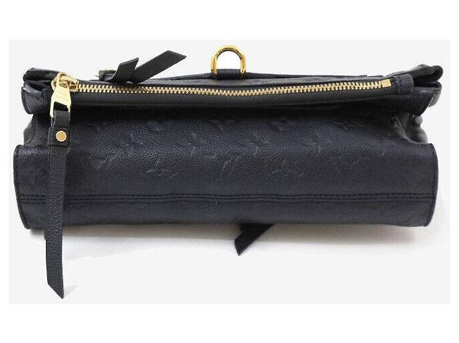 Louis Vuitton Clutch Pieghevole Petite Malle Monogram Empreinte Nero - vista 4