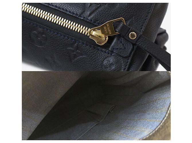 Louis Vuitton Clutch Pieghevole Petite Malle Monogram Empreinte Nero - vista 6