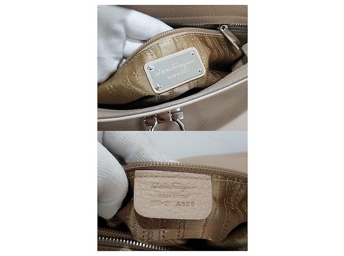 Salvatore Ferragamo Borsa Gancini Sofia Marrone - vista 10