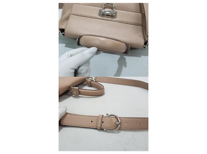 Salvatore Ferragamo Borsa Gancini Sofia Marrone - vista 6