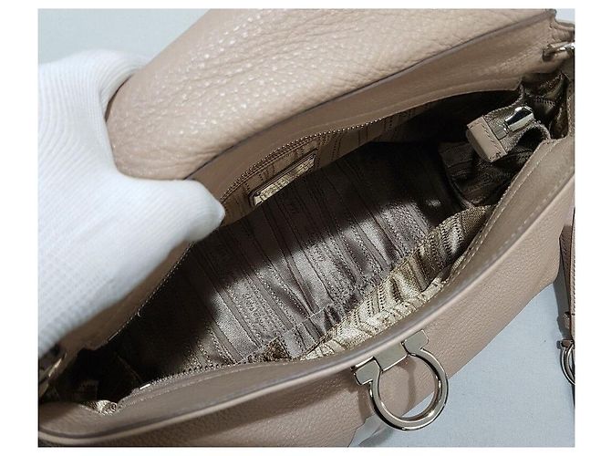 Salvatore Ferragamo Borsa Gancini Sofia Marrone - vista 9