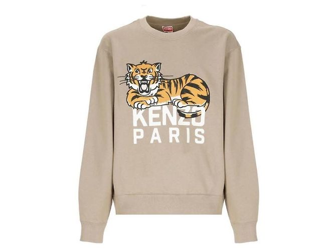 Kenzo Bestickter Glücklicher Tiger Sweatshirt Braun - Ansicht 4