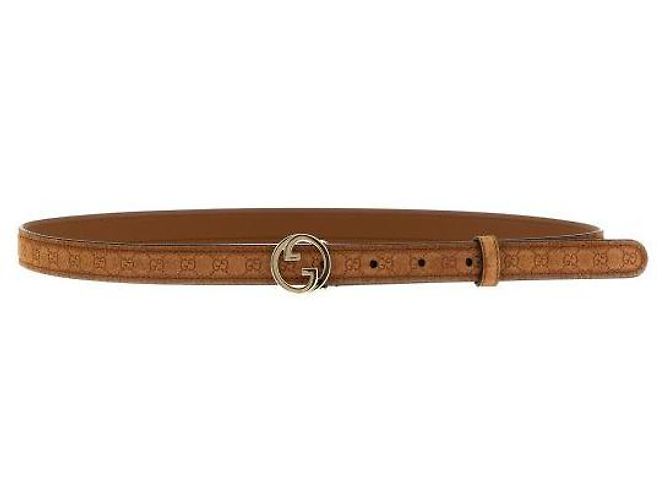 Gucci Schmaler Gürtel AAEFD Braun - Ansicht 4
