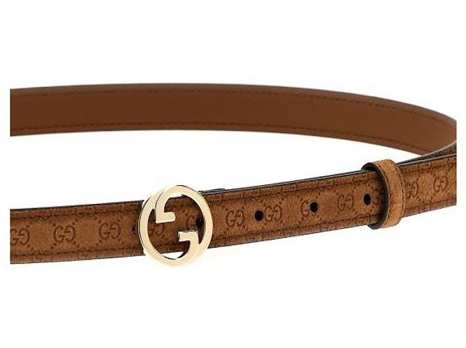 Gucci Schmaler Gürtel AAEFD Braun - Ansicht 6