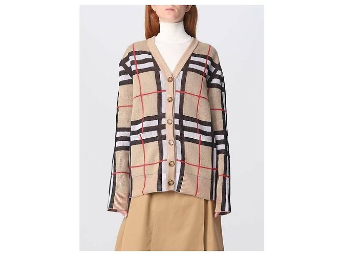 Burberry Cárdigan de algodón técnico Multicolor - vista 4