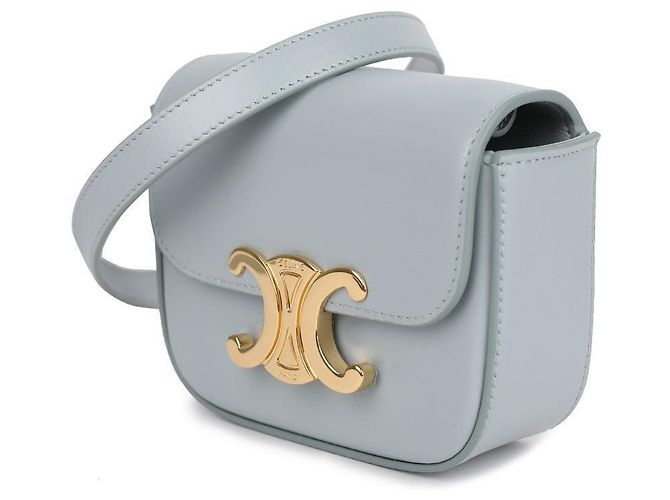 Céline Mini Claude in pelle di vitello lucida - vista 4