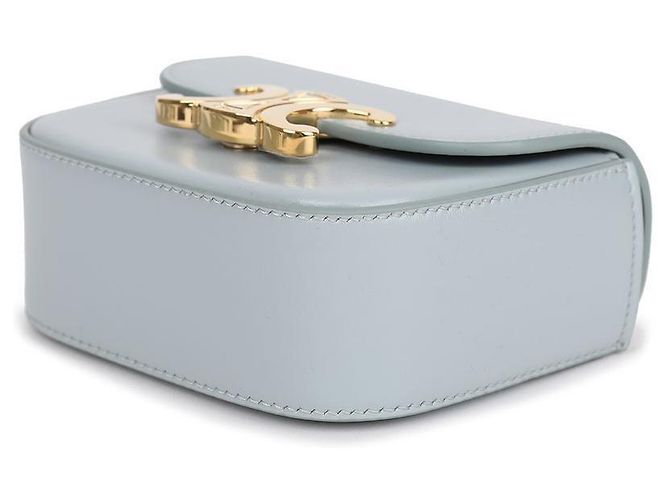 Céline Mini Claude in pelle di vitello lucida - vista 6