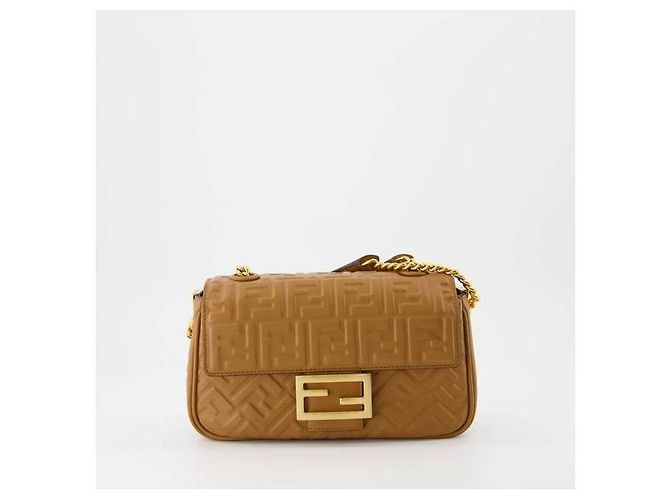 Fendi Borsa Baguette Chain Midi in Pelle Napa Multicolore - vista 4