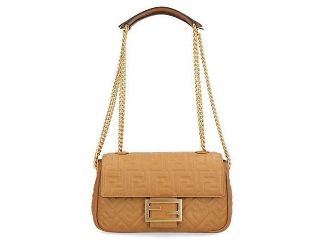 Fendi Borsa Baguette Chain Midi in Pelle Napa Multicolore - vista 6