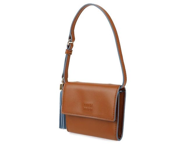 Miu Miu Portafoglio in pelle con tracolla - vista 4