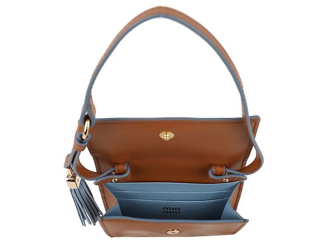 Miu Miu Portafoglio in pelle con tracolla - vista 7