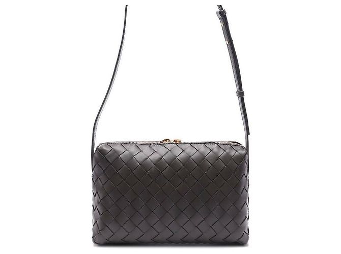 Bottega Veneta Borsa a Spalla Intrecciato Grigio Chiaro - vista 6