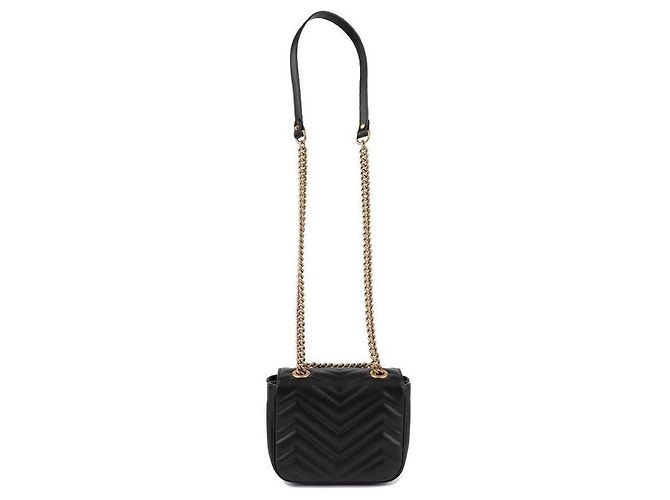Gucci Borsa a Spalla GG Marmont Mini Nero - vista 5