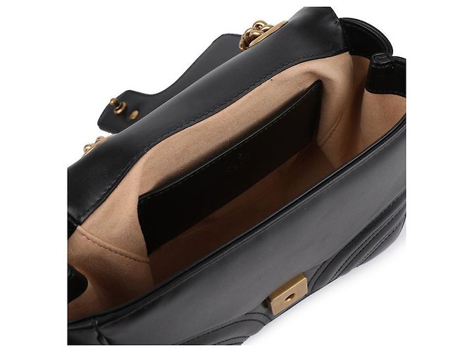 Gucci Borsa a Spalla GG Marmont Mini Nero - vista 8