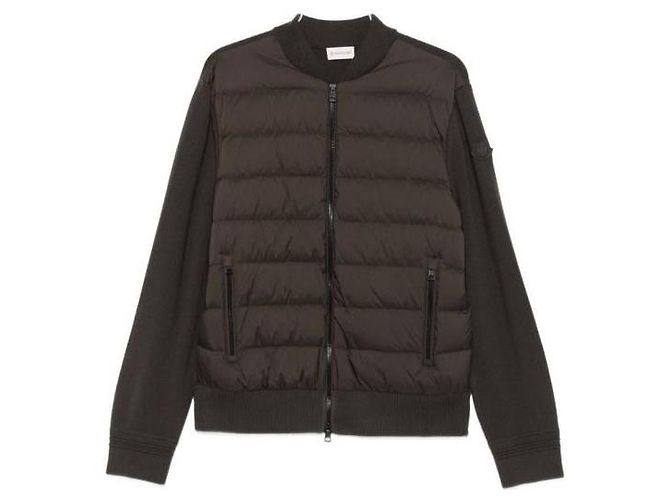 Moncler Cardigã de lã com zíper acolchoado Multicor - vista 4