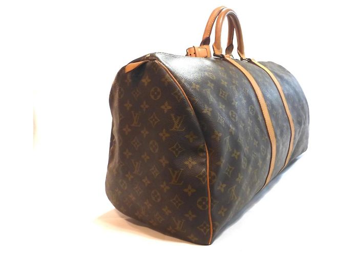 Louis Vuitton Keepall 55 Monograma - SD852 Castaño - vista 10