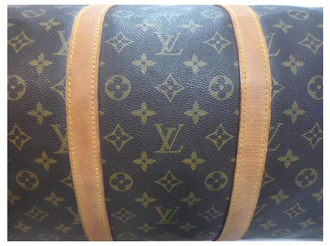 Louis Vuitton Keepall 55 Monograma - SD852 Castaño - vista 14