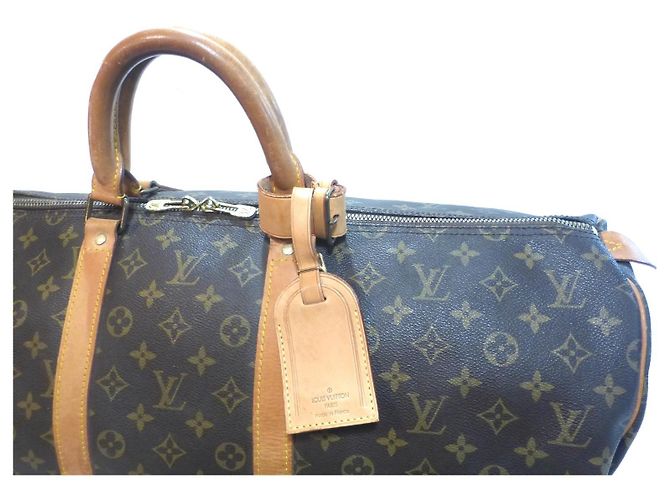 Louis Vuitton Keepall 55 Monograma - SD852 Castaño - vista 2