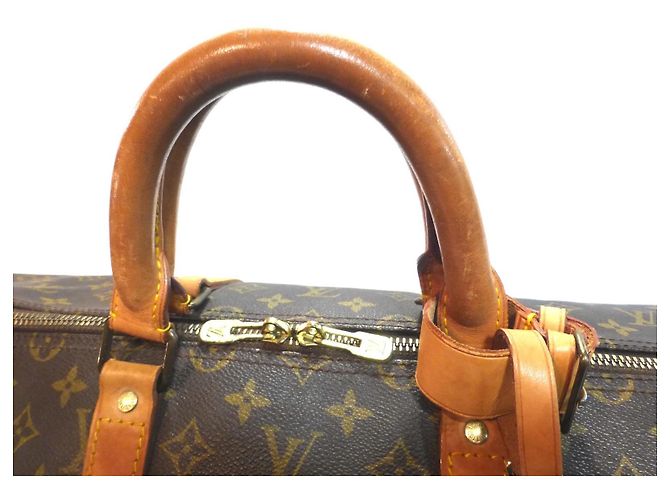 Louis Vuitton Keepall 55 Monograma - SD852 Castaño - vista 4