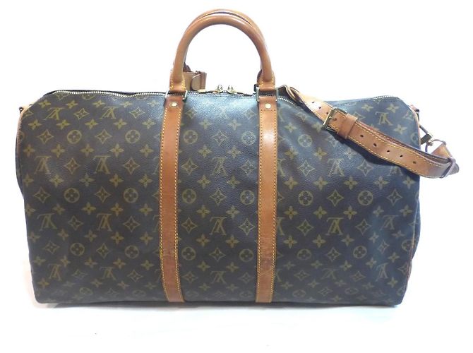 Louis Vuitton Keepall 55 borsa a spalla monogram - VI0942 Marrone - vista 10