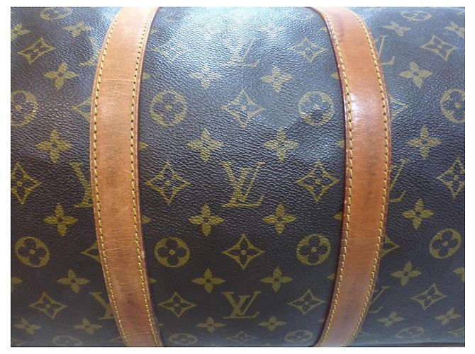 Louis Vuitton Keepall 55 borsa a spalla monogram - VI0942 Marrone - vista 13