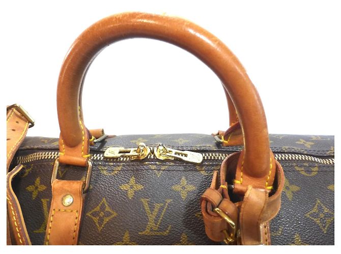 Louis Vuitton Keepall 55 borsa a spalla monogram - VI0942 Marrone - vista 4