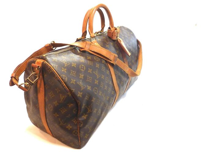 Louis Vuitton Keepall 55 borsa a spalla monogram - VI0942 Marrone - vista 6