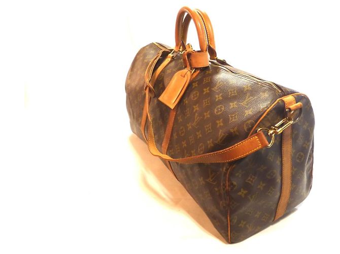 Louis Vuitton Keepall 55 borsa a spalla monogram - VI0942 Marrone - vista 7