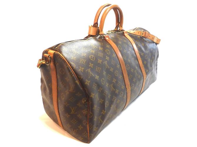 Louis Vuitton Keepall 55 borsa a spalla monogram - VI0942 Marrone - vista 9