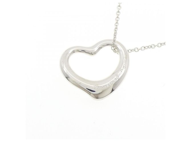 Tiffany & Co Collana Open Heart Tiffany Argento - vista 4