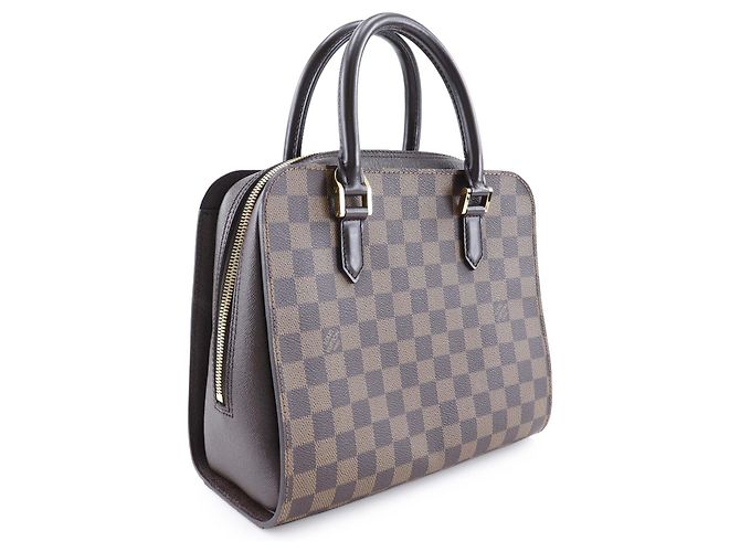 Louis Vuitton Marrone Damier Ebene Triana - vista 3
