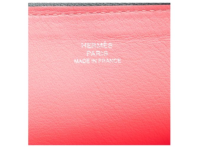 Pochette Atout 26 in Evercolor grigio Hermès Marrone - vista 5
