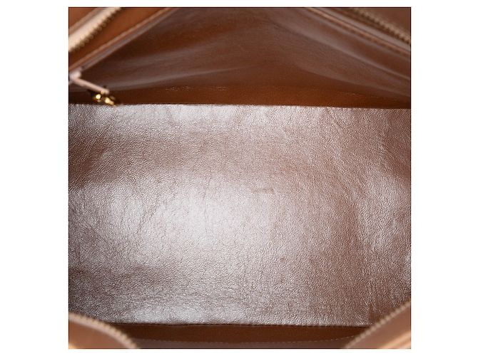 Bolso Medallion de piel de cordero marrón Chanel Castaño Beige - vista 4
