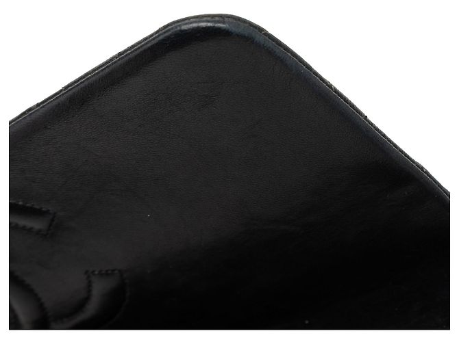 Schwarzer mittlerer Rucksack aus gestepptem Lammleder von Chanel - Ansicht 10