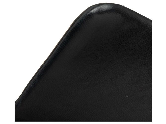 Schwarzer mittlerer Rucksack aus gestepptem Lammleder von Chanel - Ansicht 9