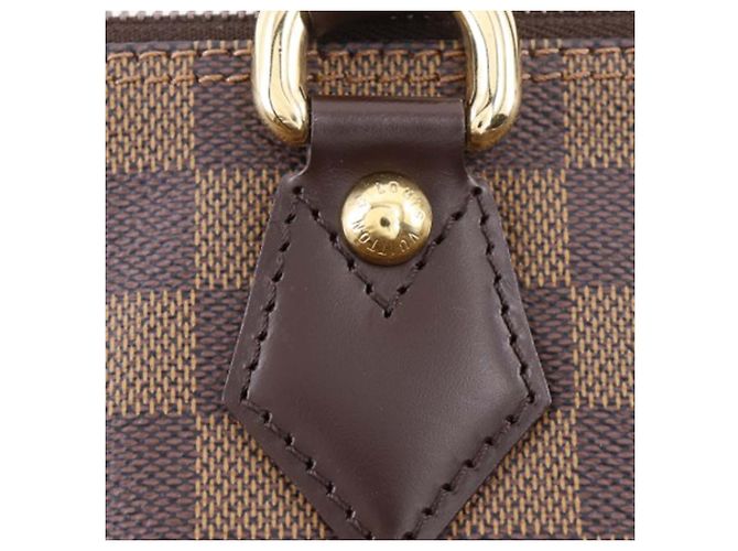 Louis Vuitton Borsa Saleya PM Damier Ebene Marrone - vista 13