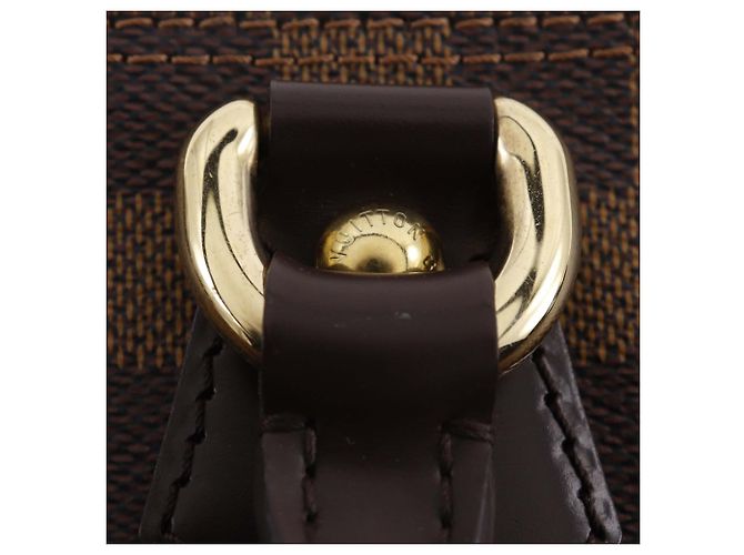 Louis Vuitton Borsa Saleya PM Damier Ebene Marrone - vista 16
