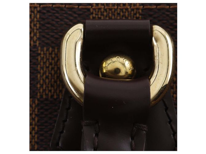 Louis Vuitton Borsa Saleya PM Damier Ebene Marrone - vista 18